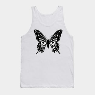 Butterfly in black and white Tank Top